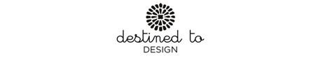 destined to design blog banner | simple pretty