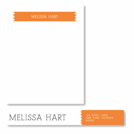 melissaminted leslie hamer stationery design for minted | simple pretty