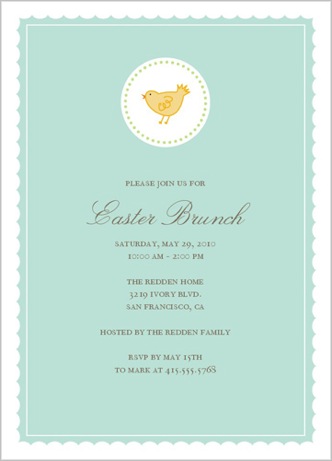 blonde designs for shutterfly: easter brunch invitation | simple pretty