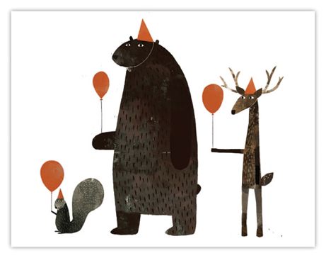 jon klassen for red cap cards | simple pretty