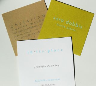 mia*carta calling cards | simple pretty