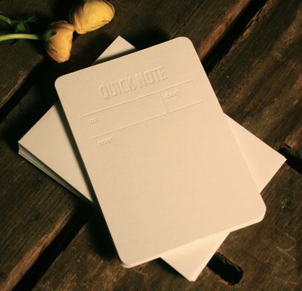 tokketok press 'quick note' | simple pretty