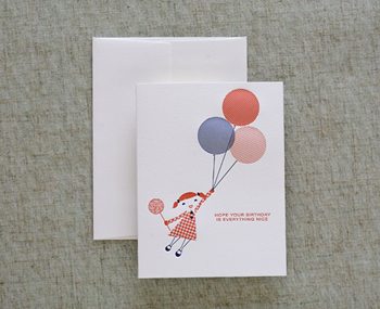 dee and lala birthday girl with balloons | simple pretty