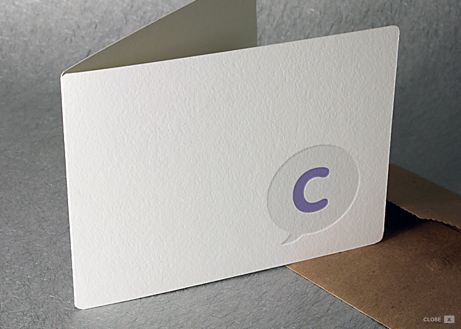 spiffythinking spiffy press 'thinking cap' card | simple pretty