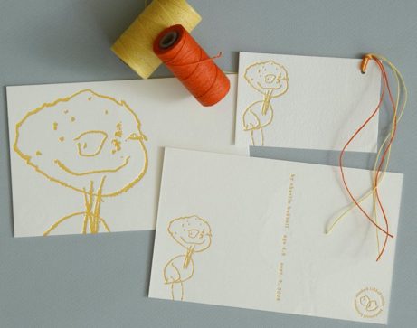 elizabethhubbellcharlie child's artwork letterpressed by elizabeth hubbell studio | simple pretty