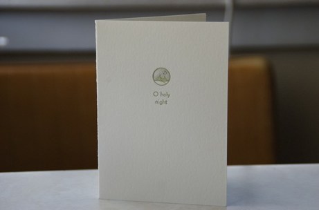 ironcurtainoholy iron curtain letterpress holiday cards | simple pretty