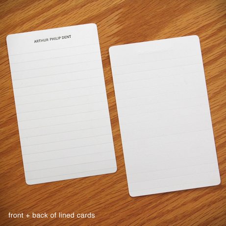 inkellolined inkello personalized index cards | simple pretty