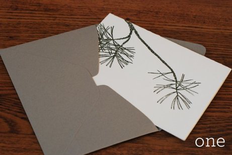 spoonpineone spoon and sailor 'pining for the holidays' card | simple pretty