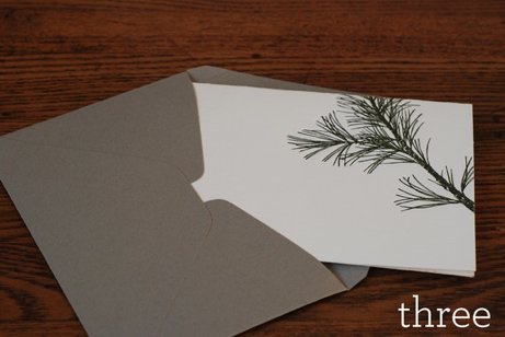 spoonpinethree spoon and sailor 'pining for the holidays' card | simple pretty