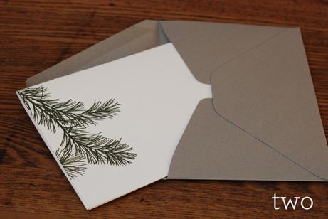 spoonpinetwo spoon and sailor 'pining for the holidays' card | simple pretty