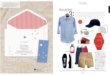 wsgaustraliaday2 wedding style guide: australia day party | simple pretty