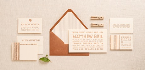matthewbarregas regas ny bar mitzvah invitation | simple pretty