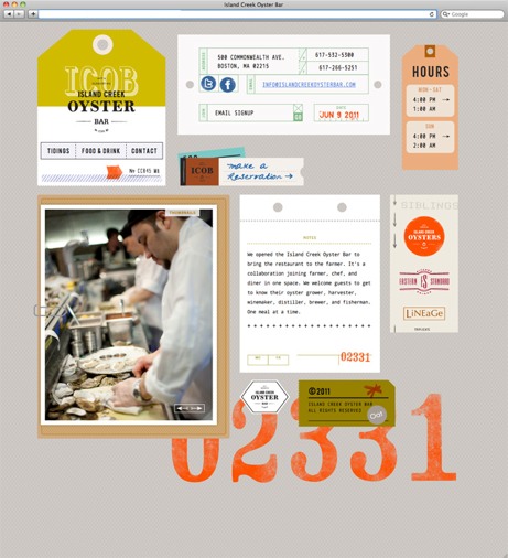 oatcreativeicob oat creative for island creek oyster bar | simple pretty