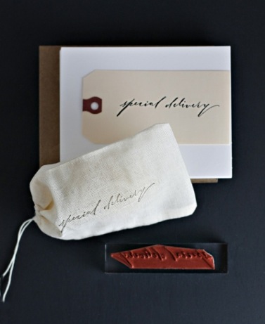 besottedspecial besotted brand special delivery stamp | simple pretty