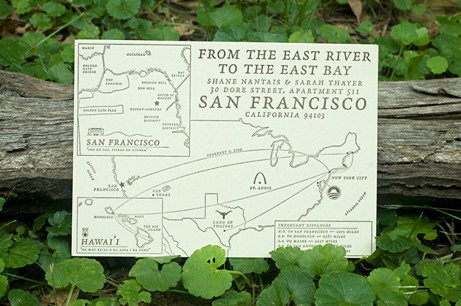 doublebravochange double bravo change of address card | simple pretty