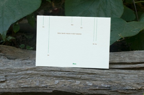 doublebravofirstword double bravo "first word", from the "firsts" collection | simple pretty