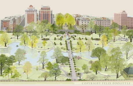 public-garden-3b felix doolittle invitations for friends of the public garden | simple pretty
