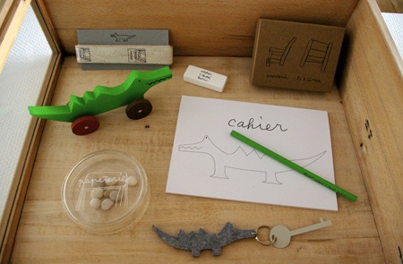 crocodilestationery1 crocodile and stationery exhibition at claska, japan | simple pretty