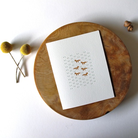 satsuma_littlefox satsuma press 'little fox' card | simple pretty