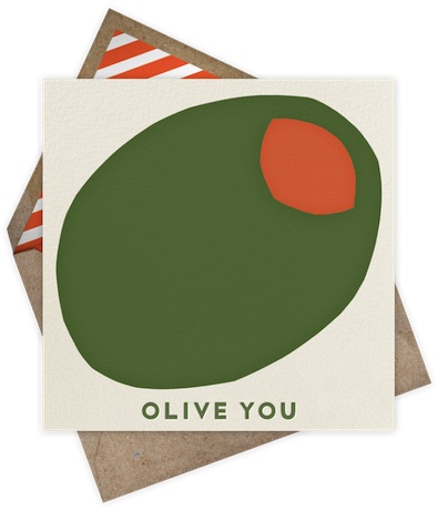 Olive You - Paperless Post erin jang valentines for paperless post | simple pretty