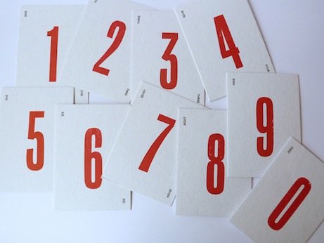 hs_numbercards harrington and squires letterpress, london | simple pretty