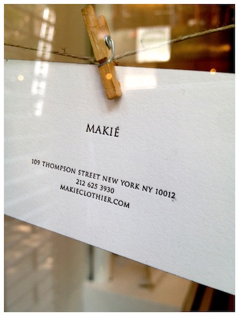 makie_card makié, nyc | simple pretty