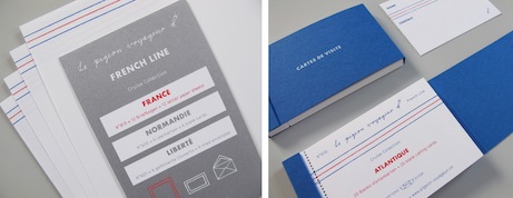 lpv_frenchline le pigeon voyageur atlantique calling card set | simple pretty