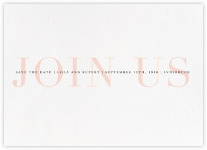 paperless post 'paille maille' save-the-date | simple pretty