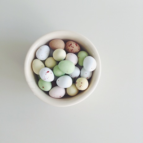 cadbury eggs in ramekin | simple pretty