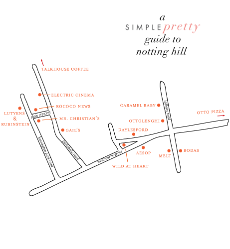 notting hill guide map for simple pretty guide to notting hill | Simple pretty