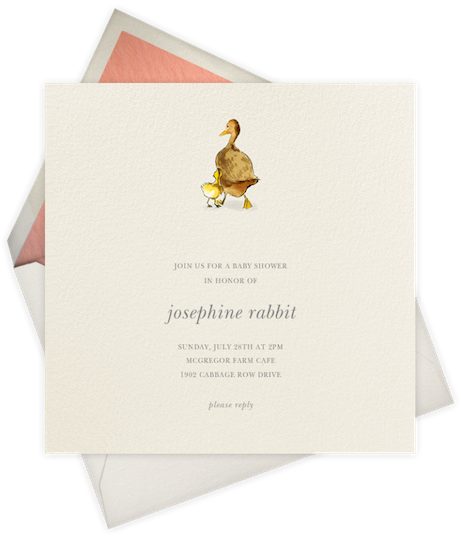 felix doolittle for paperless post, 'spring duckling' | simple pretty