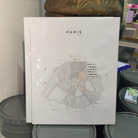 42 pressed ooak paris map| simple pretty