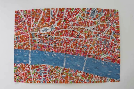 barbara macfarlane 'london' in pink and orange | simple pretty