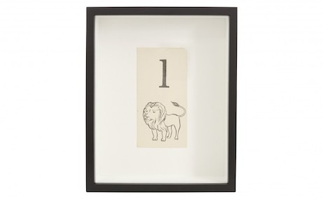 vintage framed flashcard from jayson home 'flea' | simple pretty