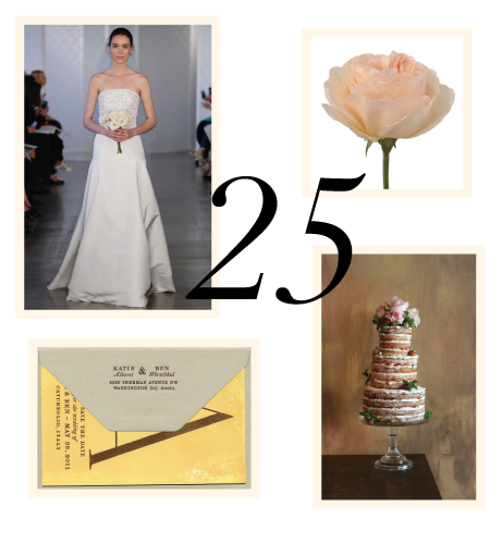 25th anniversary inspiration board | simple pretty