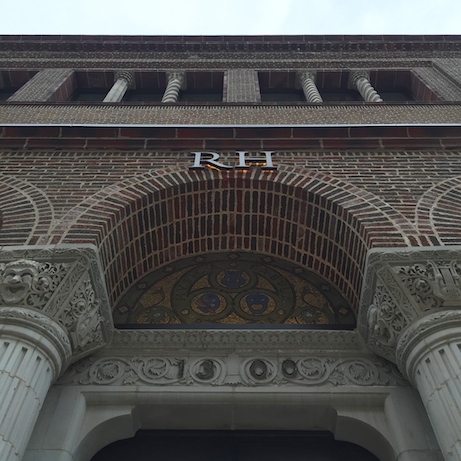 restoration hardware at the 3 arts club building chicago | simple pretty