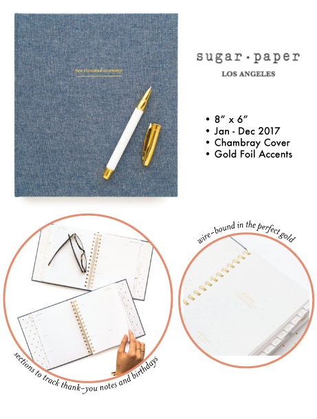 sugar paper weekly planner, 2017 | simple pretty