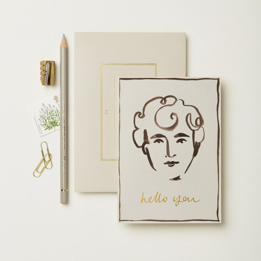 wanderlust paper co "hello you" card | simple pretty
